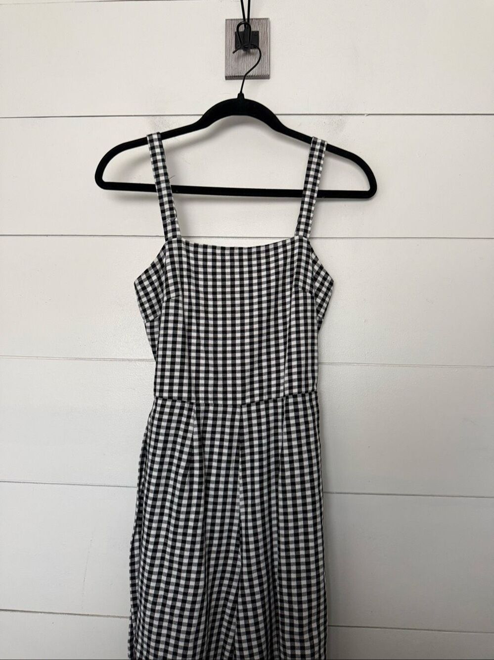 Blue Rain Women’s XS Gingham Plaid Jumpsuit Tank